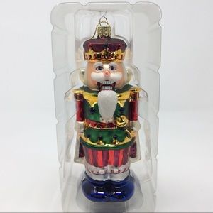 Nutcracker glass ornament